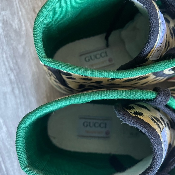 🐆 Mens Gucci Leopard Fashion Sneakers / Red Bottoms - Picture 5 of 8